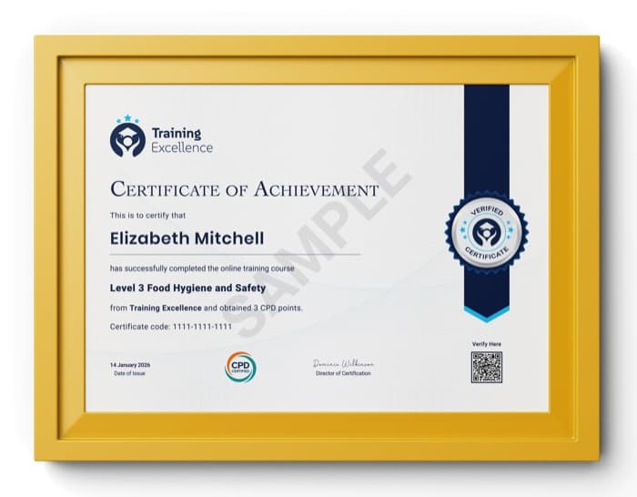 Sample CPD accredited certificate